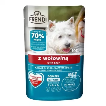 FRENDI Bocconcini in salsa con manzo per cani bustina 100g