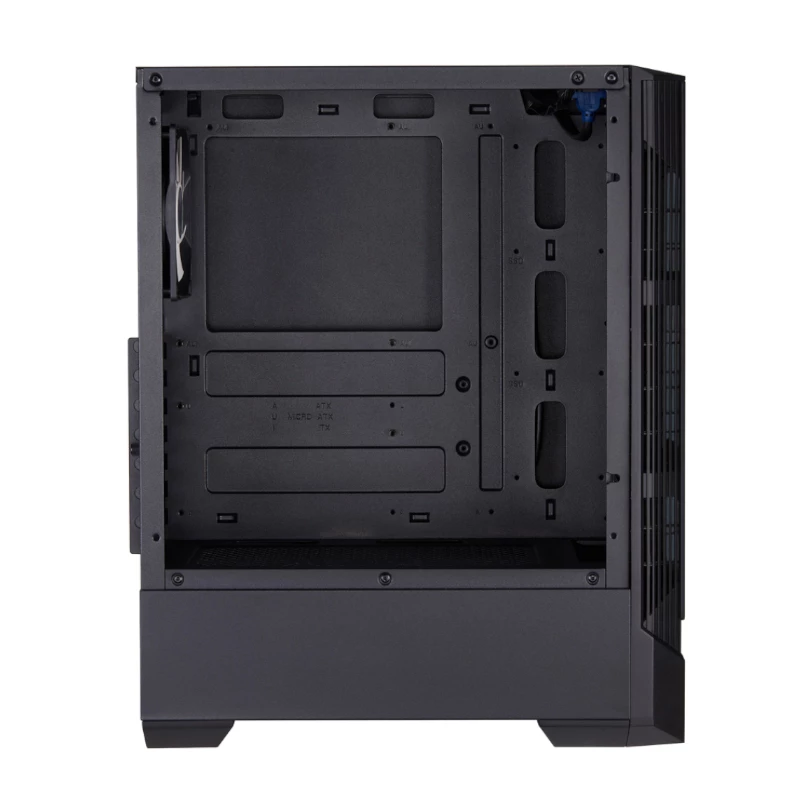 FSP CMT260 case gaming ATX Mid-Tower - vetro temperato, nero