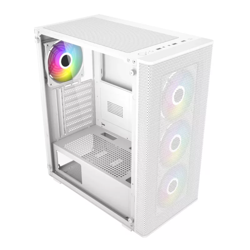 FSP M220 case gaming ATX Mid Tower - bianco