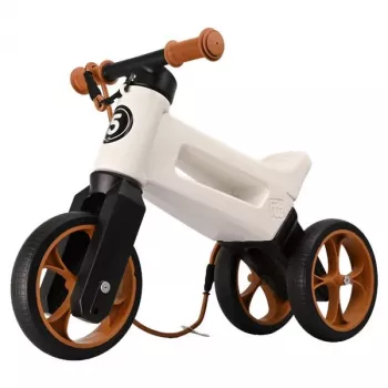 FUNNY WHEELS Rider Super bilanciabile, perla / marrone