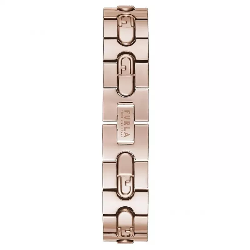 FURLA Arco Mini orologio da donna al quarzo WW00004008L3 30mm argento quadrante bianco cinturino in pelle nero