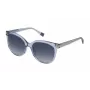 FURLA SFU337-5497DY occhiali da sole da donna, montatura in acetato havana marrone, lenti marroni sfumate, 54 mm