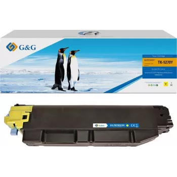 G&G Cartuccia toner compatibile con Kyocera TK-5270Y, giallo