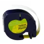 G&G BM-D-G-91222 nastro per etichettatrice compatibile per DYMO 91222, giallo con stampa nera, 12 mm x 4 m