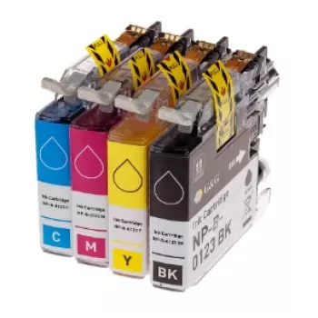 Confezione da 4 cartucce d'inchiostro compatibili G&G High Yield per HP 364XL - nero, ciano, magenta, giallo GP-H364XLBKCMY-4P