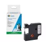 G&G nastro per etichettatrice Dymo D1 compatibile 12mm x 7m rosso su trasparente (45012/S0720520) 5DY45012-TD