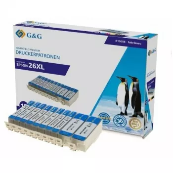 G&G multipack cartucce d'inchiostro compatibili per Canon PGI-2600XL/CLI-2610XL - nero, ciano, magenta, giallo (confezione da 4)
