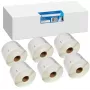 G&G rotoli di etichette compatibili 32x57mm nero su bianco, 6 rotoli x 1000 etichette, per Dymo 11354/S0722540