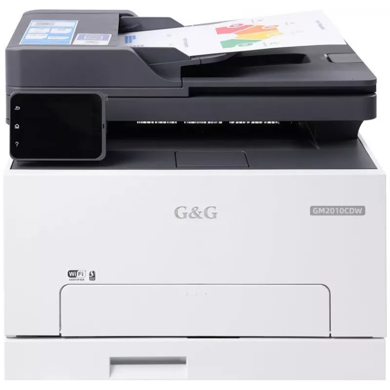 G&G GM2010CDW Stampante multifunzione laser a colori 3-in-1, 20 ppm, duplex, Wi-Fi, touchscreen