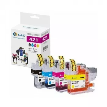 G&G GP-B421BKCMY-4P cartucce d'inchiostro confezione da 4 compatibili con HP OfficeJet Pro (nero, ciano, magenta, giallo) High Yield 950XL/951XL