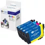 G&G Multipack cartucce d'inchiostro compatibili con Epson 604XL (4 x XL, nero/ciano/magenta/giallo, 20547)