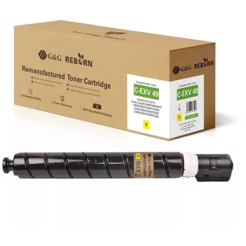 G&G Toner Reborn compatibile con Canon C-EXV 49 (8527B002) giallo