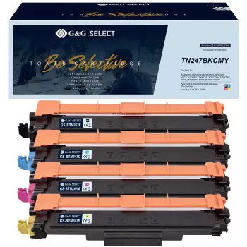 G&G Select Toner confezione da 4 per Brother TN-247CMYK BK/C/M/Y (21134)