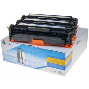 G&G Cartuccia toner set 3 colori per HP 125A /128A/131A C/M/Y
