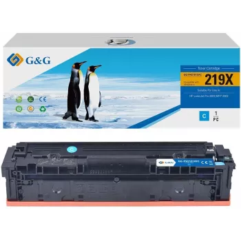 G&G Cartuccia toner come sostituto per HP 219X / W2191X ciano High Yield GG-PH2191XFC