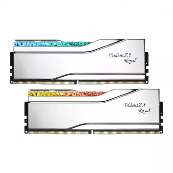 G.Skill Trident Z5 Royal RGB 48GB (2x24GB) DDR5-8400 CL40 Kit memoria desktop - argento lucido