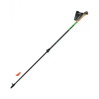 Gabel Carbon XT 2S-80 F.L. bastoncini da nordic walking regolabili, 78-135 cm, nero/verde
