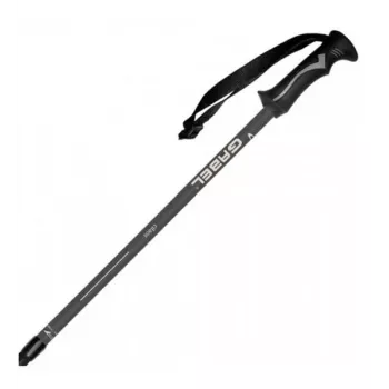Gabel Cilaos Ardesia Bastoncini da trekking telescopici 68-142 cm nero