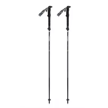 Gabel Hybrid Carbon XTL bastoncini da trekking – telescopici in 3 sezioni, 100-135 cm, 230 g, impugnatura Ergo Foam