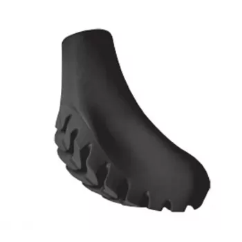 Punte per bastoncini Nordic Walking Gabel Walking Pad XXL Hard 05/27, nero (paio)