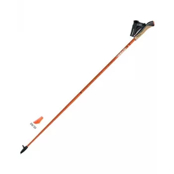 Gabel X-1.35 Active bastoncini da nordic walking a lunghezza fissa, 120 cm, 35 % carbonio, nero/rosso