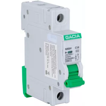 GACIA N8BH 10kA C caratteristica unipolare 25A interruttore automatico