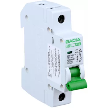 GACIA SB6L B 1P 13A interruttore automatico, potere di interruzione 6kA, curva B, unipolare