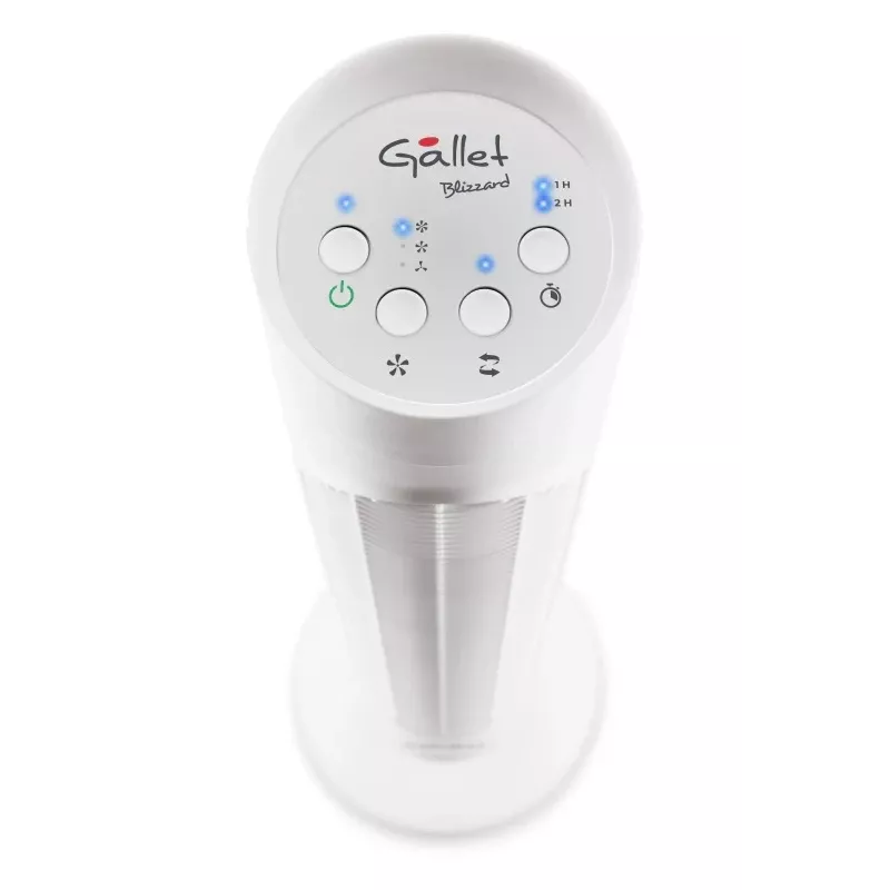 Gallet GALVEN82T Ventilatore a torre 45W 23cm 3 velocità oscillazione telecomando bianco