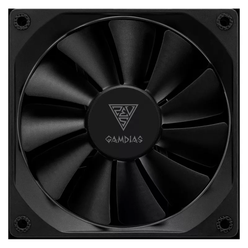 GAMDIAS AEOLUS M3-1201 ARGB ventola per case - 120mm, PWM, cuscinetto idraulico, nero