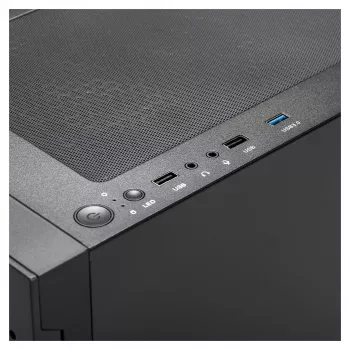 Gamdias Talos E3 Mesh RGB case midi-tower ATX con pannelli in vetro temperato (nero)