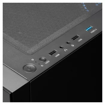GAMDIAS Talos E3 Case Midi-Tower ATX RGB con pannello laterale in vetro temperato (nero)