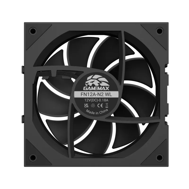 Gamemax FN12A-N2 WL Ventola per case Nero