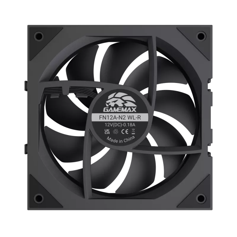 Gamemax FN12A-N2 WL-R Ventola per case Nero