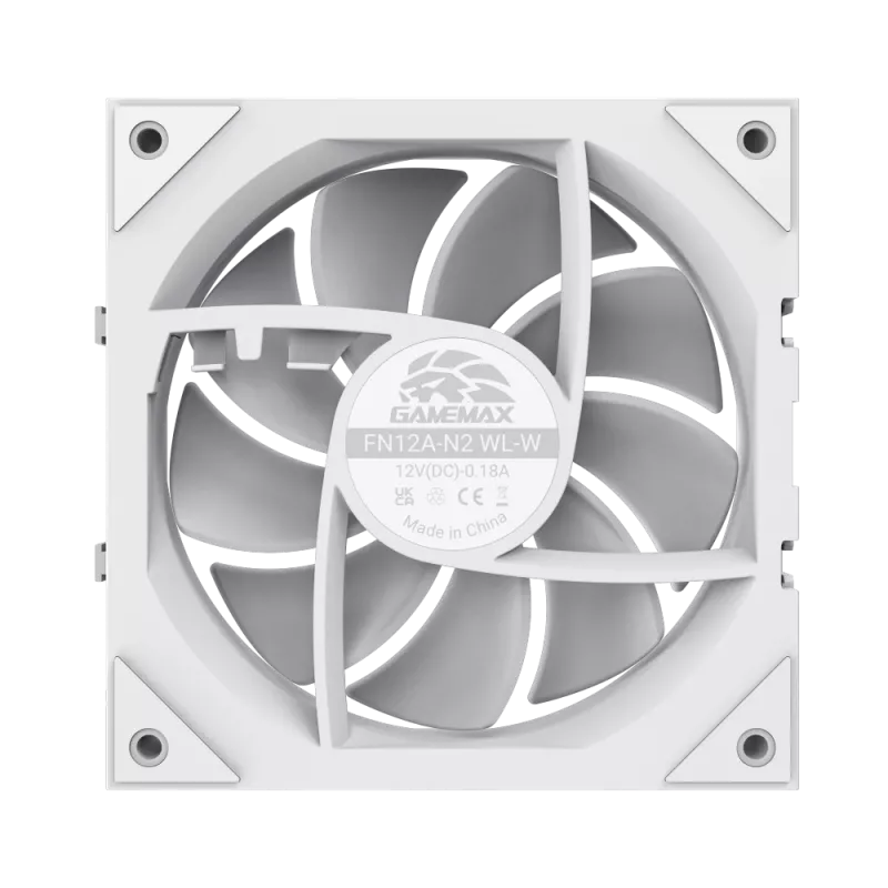 Gamemax FN12A-N2 WL-W Ventola per case Bianco