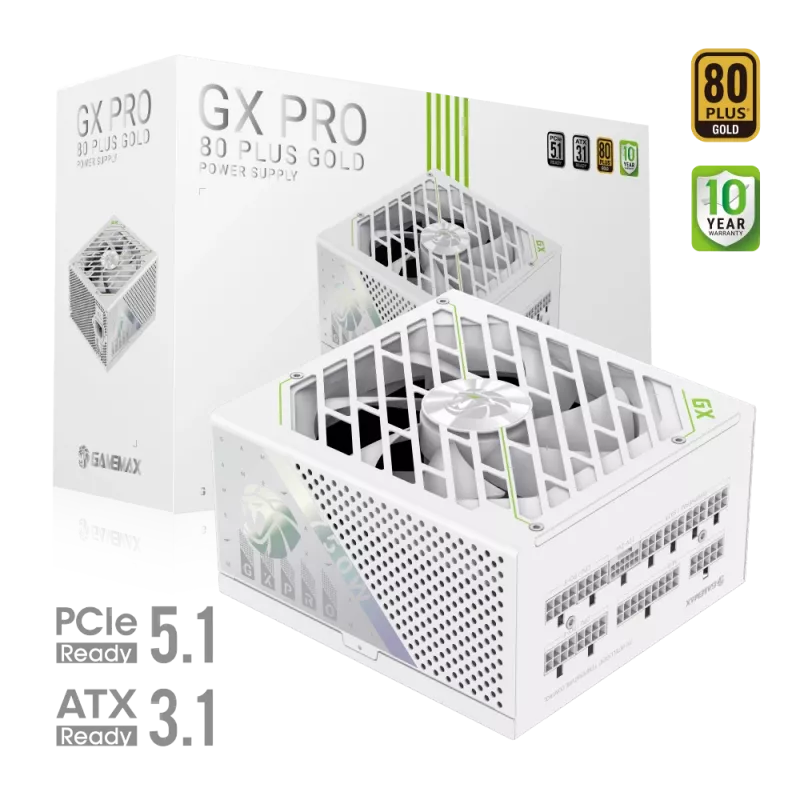 GAMEMAX GX PRO 750G WH 750W Alimentatore Modulare 80+ Gold