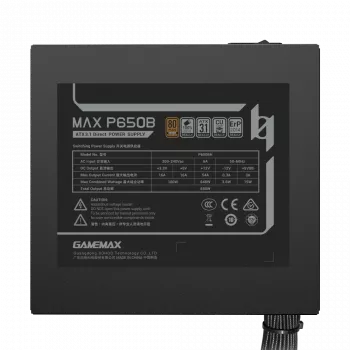 GAMEMAX MAX P650B 650W Alimentatore Bronze Non-Modulare