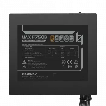 GAMEMAX MAX P750B 750W Alimentatore Bronze Non-Modulare