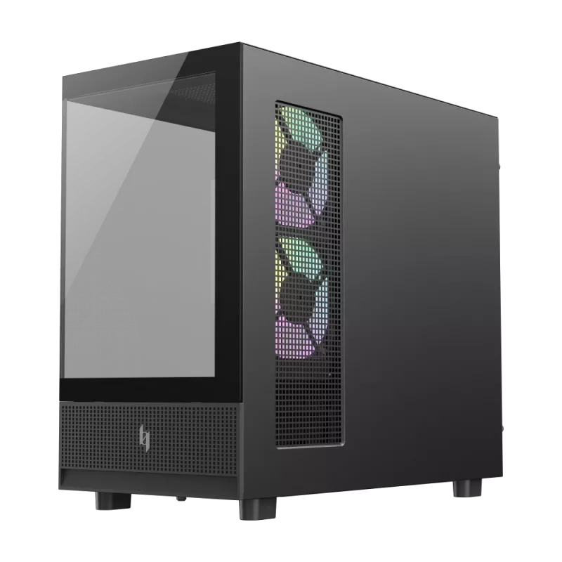 GAMEMAX NEX C31 BK Case per PC Mid-Tower, MATX/BTF, Nero