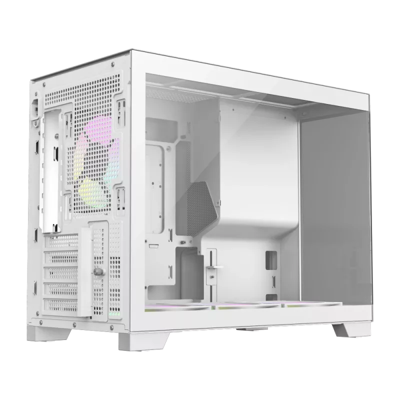 Gamemax NEX C33 WH Case per computer M-ATX/BTF Bianco