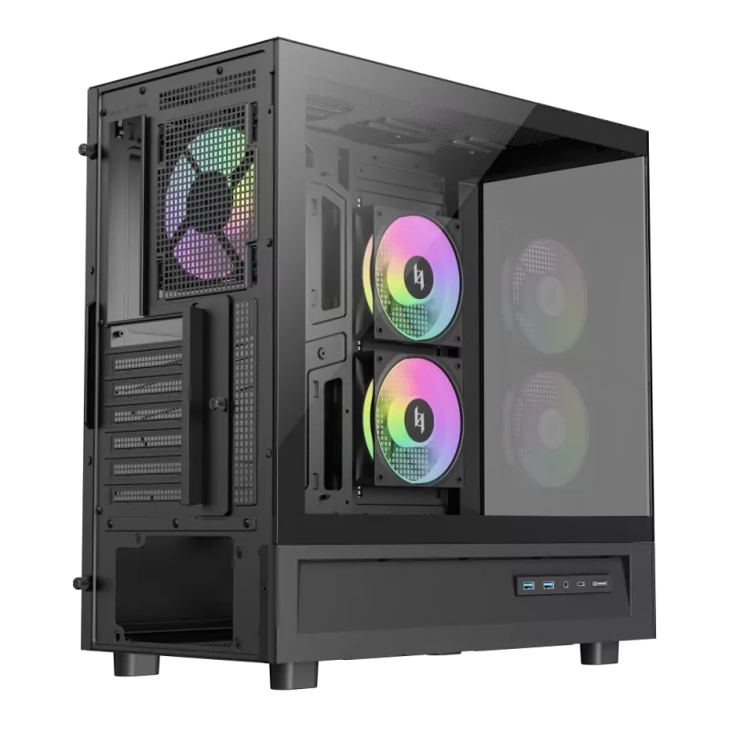 Gamemax NEX C51 BK Case per computer ATX/BTF