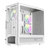 Gamemax NEX C51 WH Case per PC Mid Tower ATX/BTF Bianco