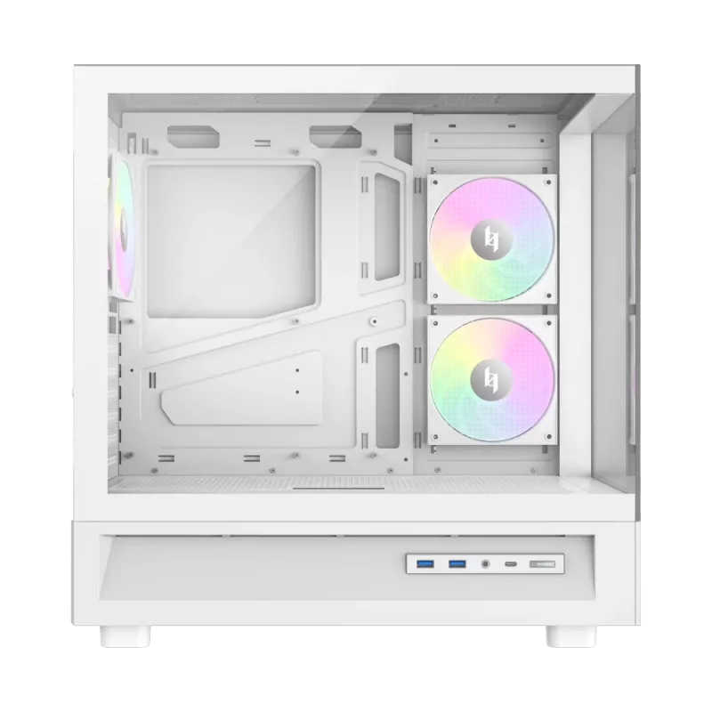 Gamemax NEX C51 WH Case per PC Mid Tower ATX/BTF Bianco