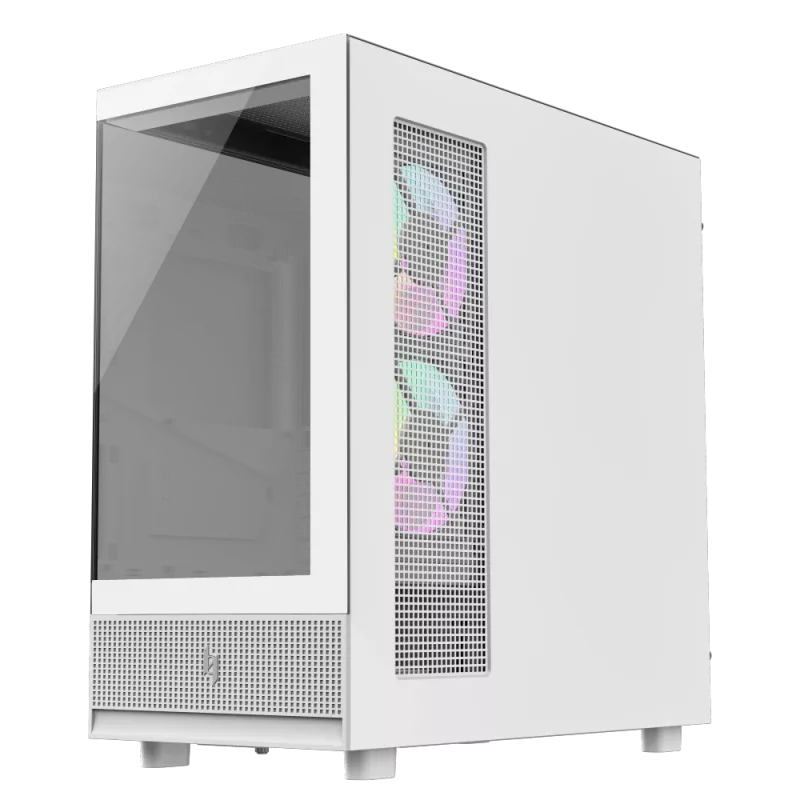 Gamemax NEX C51 WH Case per PC Mid Tower ATX/BTF Bianco