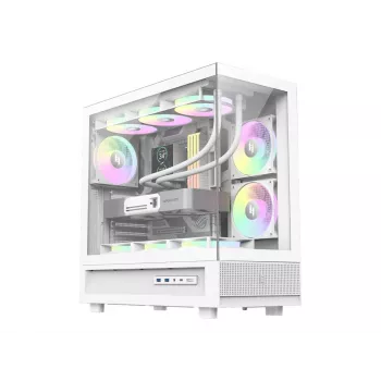 Gamemax NEX C51 WH Case per PC Mid Tower ATX/BTF Bianco