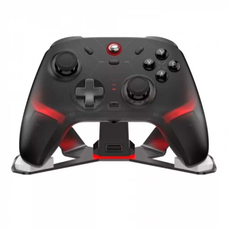 GameSir Cyclone 2 controller gaming wireless tri-mode con stick e trigger a effetto Hall, illuminazione RGB, tasti posteriori programmabili, giroscopio a 6 assi, batteria 20h - nero