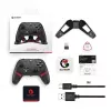 GameSir Cyclone 2 controller gaming wireless tri-mode con stick e trigger a effetto Hall, illuminazione RGB, tasti posteriori programmabili, giroscopio a 6 assi, batteria 20h - nero