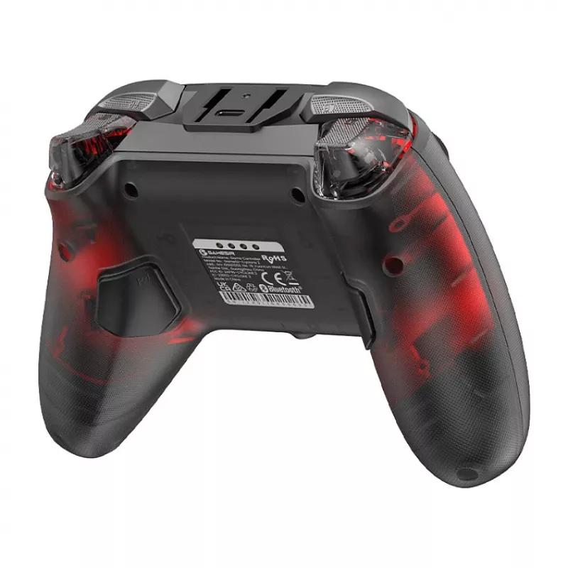 GameSir Cyclone 2 controller gaming wireless tri-mode con stick e trigger a effetto Hall, illuminazione RGB, tasti posteriori programmabili, giroscopio a 6 assi, batteria 20h - nero