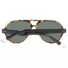 GANT GRS2003TOBLK2 Occhiali da sole rettangolari uomo - montatura nera, lenti grigie, 58 mm