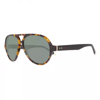 GANT GRS2003TOBLK2 Occhiali da sole rettangolari uomo - montatura nera, lenti grigie, 58 mm