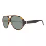 GANT GRS2003TOBLK2 Occhiali da sole rettangolari uomo - montatura nera, lenti grigie, 58 mm